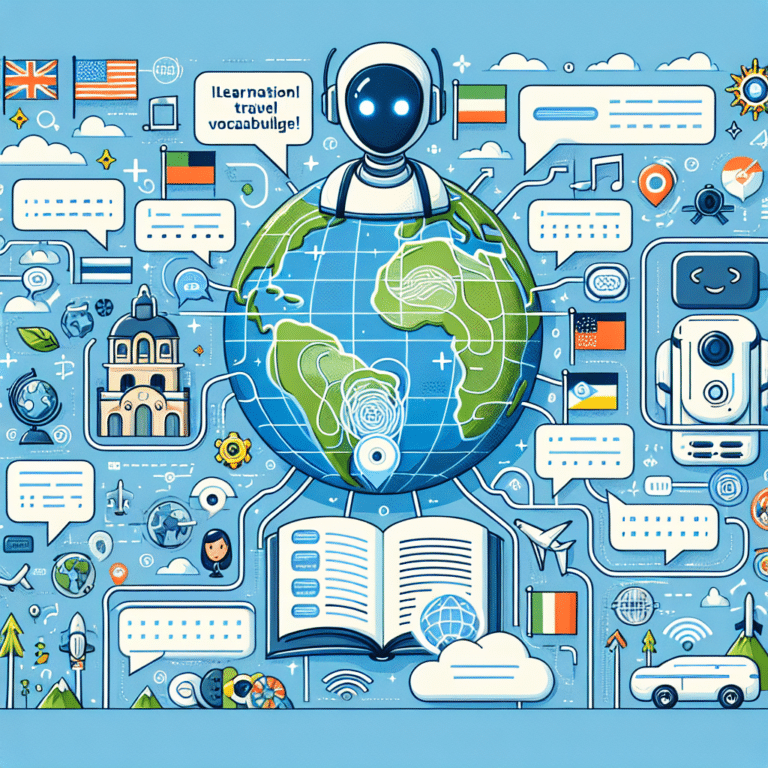 AI Guides for Learning Travel Vocabulary