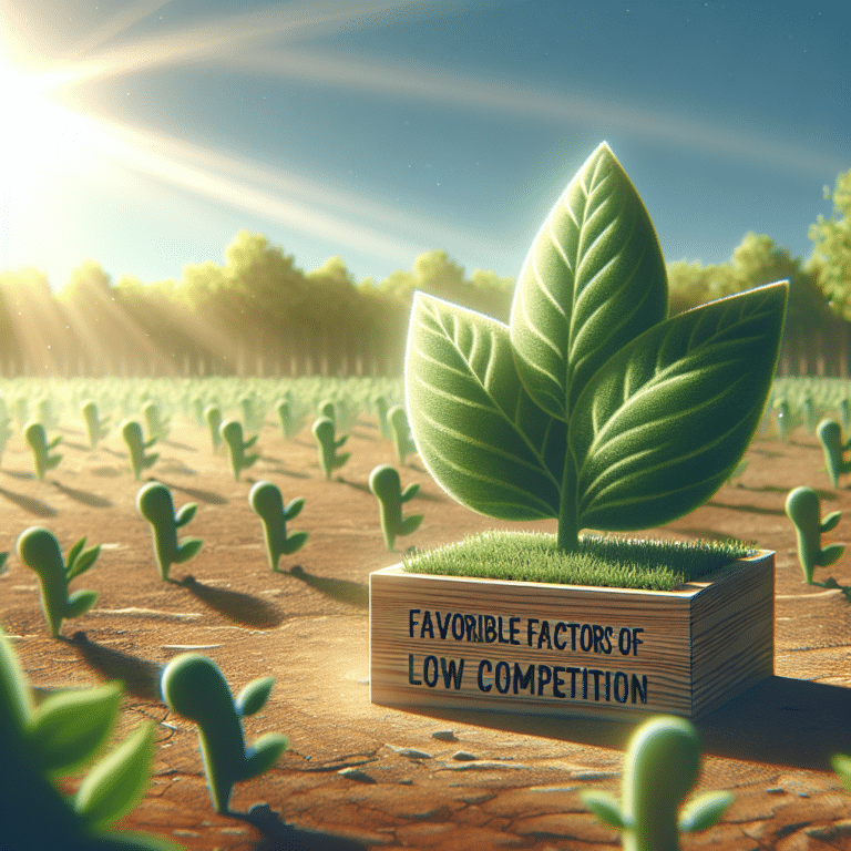 Favorable Factors of Low Competition Markets
