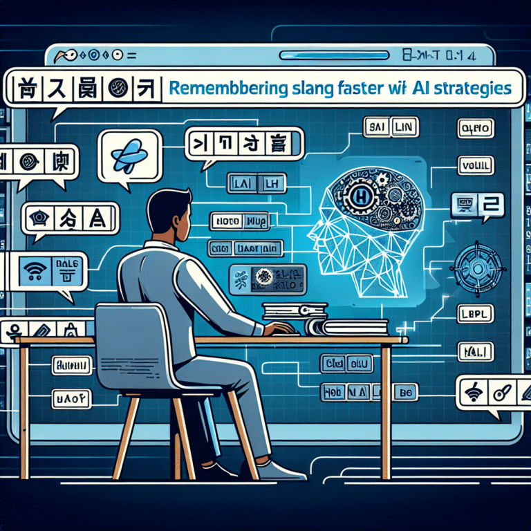 Remembering Slang Faster with AI Strategies