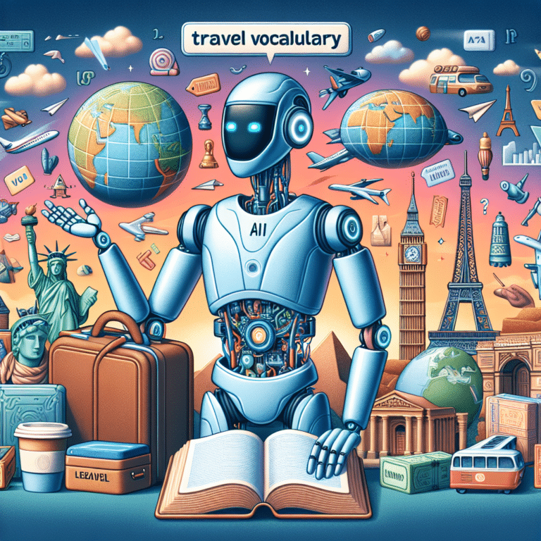 AI Guides for Learning Travel Vocabulary